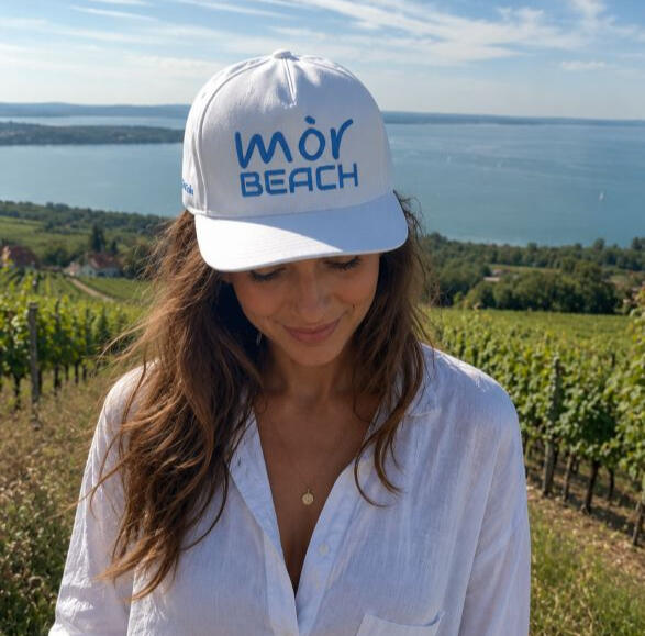 mörBEACH cap white blue1 mörBEACH cap white blue1