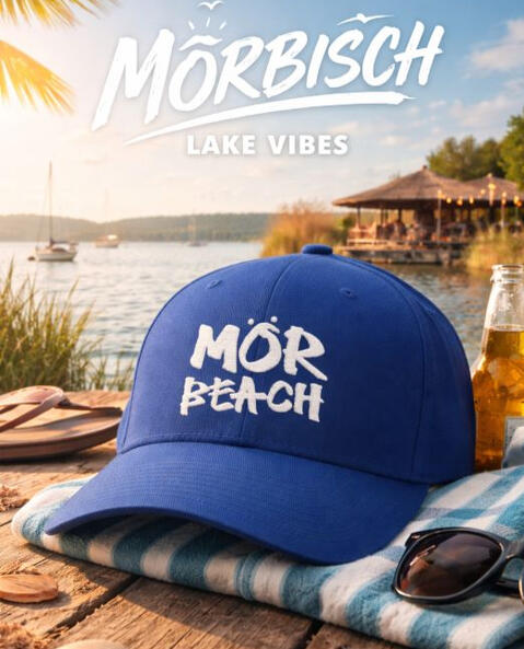 mörBEACH cap blue white mörBEACH cap blue white